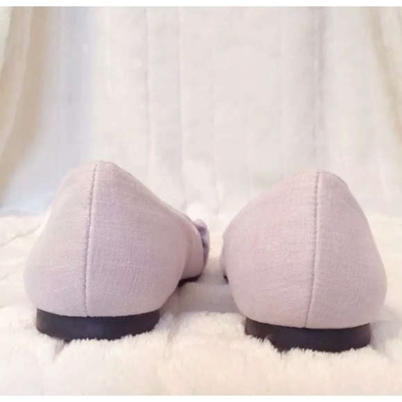 AEO NWOT Lavender Ruffled Fabric Ballet Slippers - Picture 4 of 8